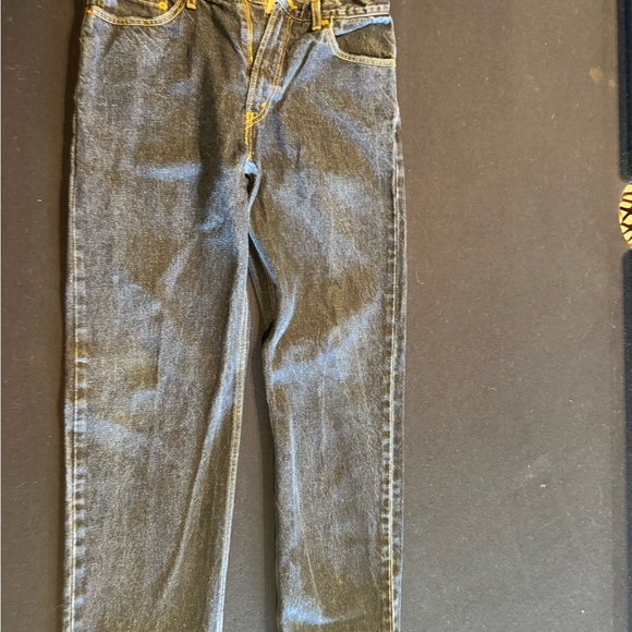 Levi's 505 Men's Indigo Regular Fit Jeans Sz 33x32 - Picture 2 of 5